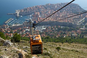 teleférico em Dubrovnik
