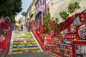 Escadaria Selarn (Selaron Steps), Lapa in Rio de Janeiro, Brazil