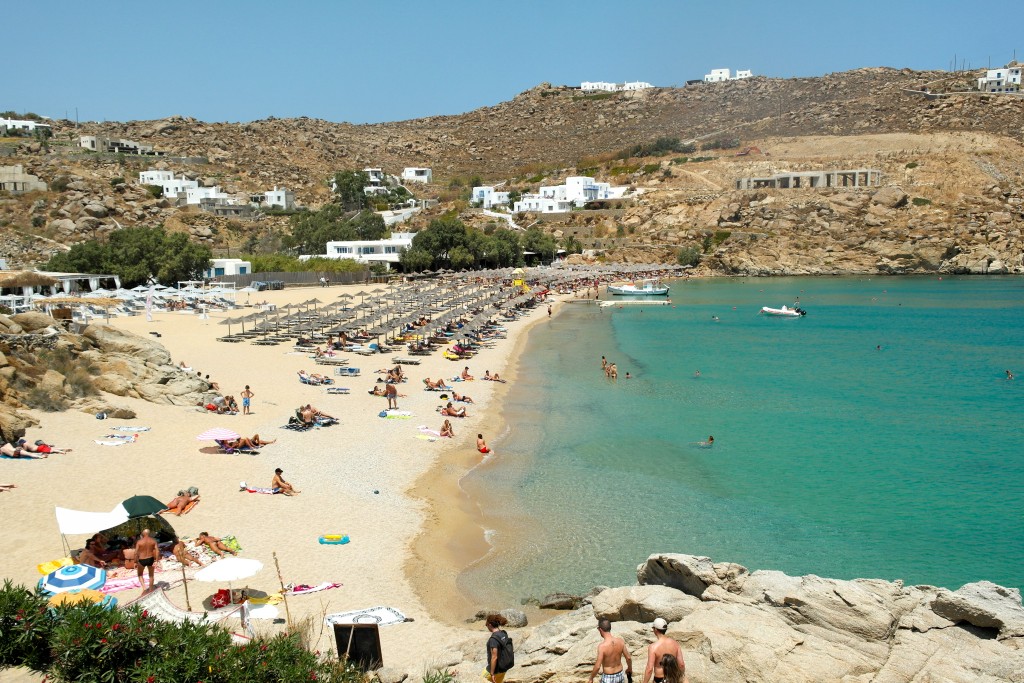 myconos paradise beach myconos paradise beach