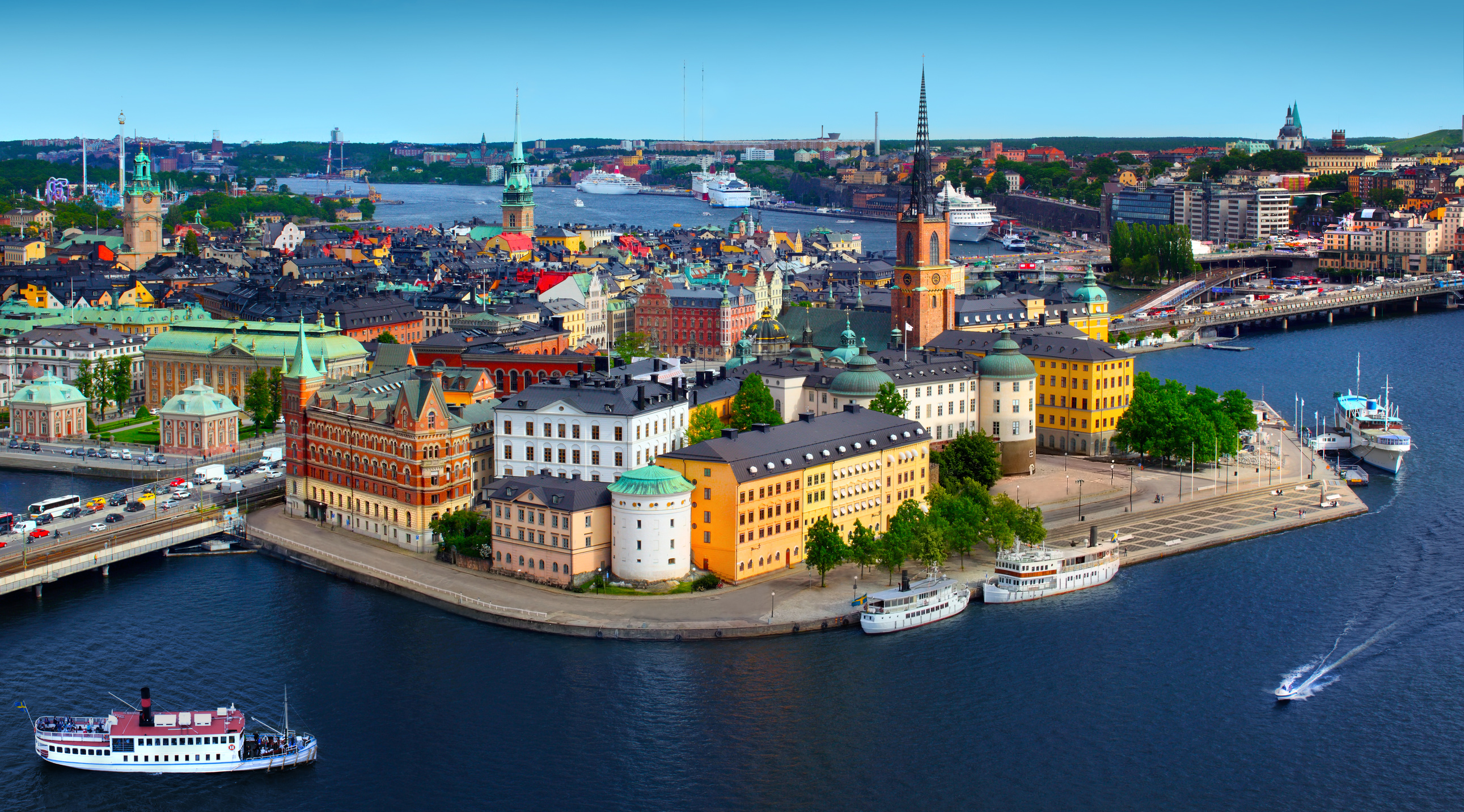 Fundo Turistas Em Estocolmo Sueco Escandinávia Pessoas Foto E