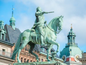 Estátua de Rei Gustav II Adolfs