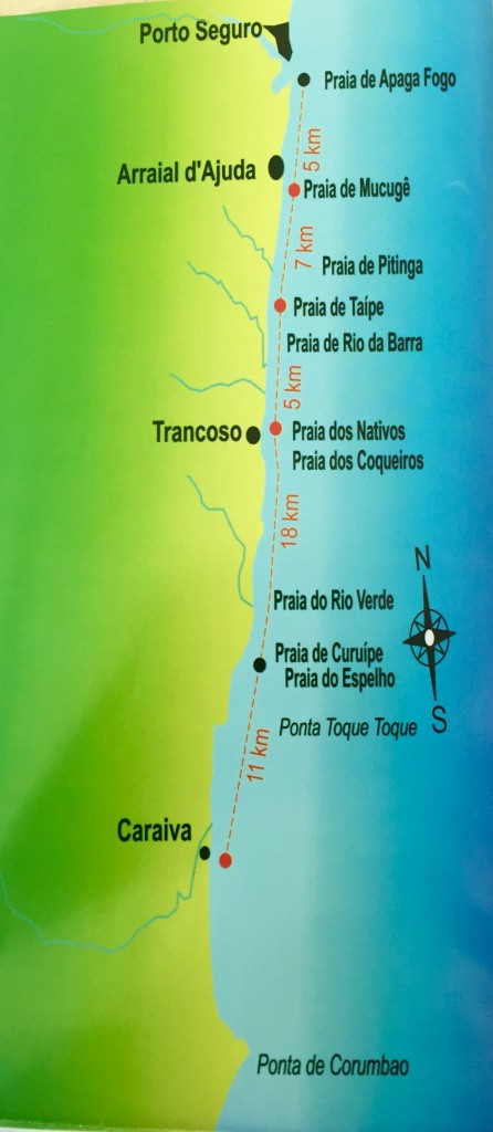 Mapa das praias do Sul da Bahia, Brasil | Viagem com Charme