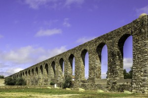  Aqueduct (Aqueduct of Silver Water) in Evora.