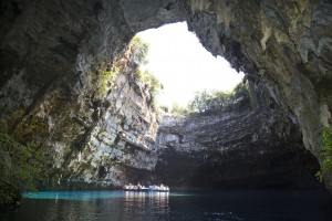 Melissani lake on Kefalonia, Greece