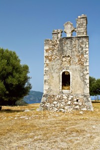 Old monastery of 'Agrilia' at Kefalonia island in Greece 