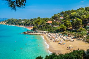 Platis Gialos e Makris Gialos beachs, Kefalonia island, Greece