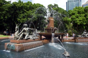 The Archibald Fountain in Hyde Park, New South Wales, Australia