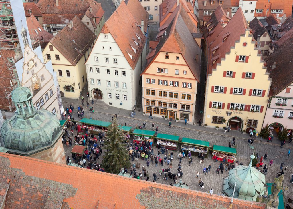 Reiterlesmarkt, Mercado de Natal, Rothenburg ob der Tauber, Germany