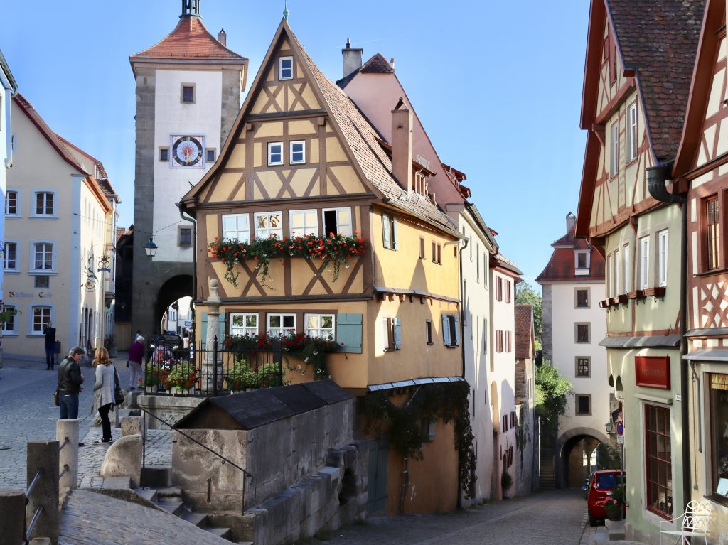 Plönlein em Rothenburg Ob Der Tauber, Alemanha