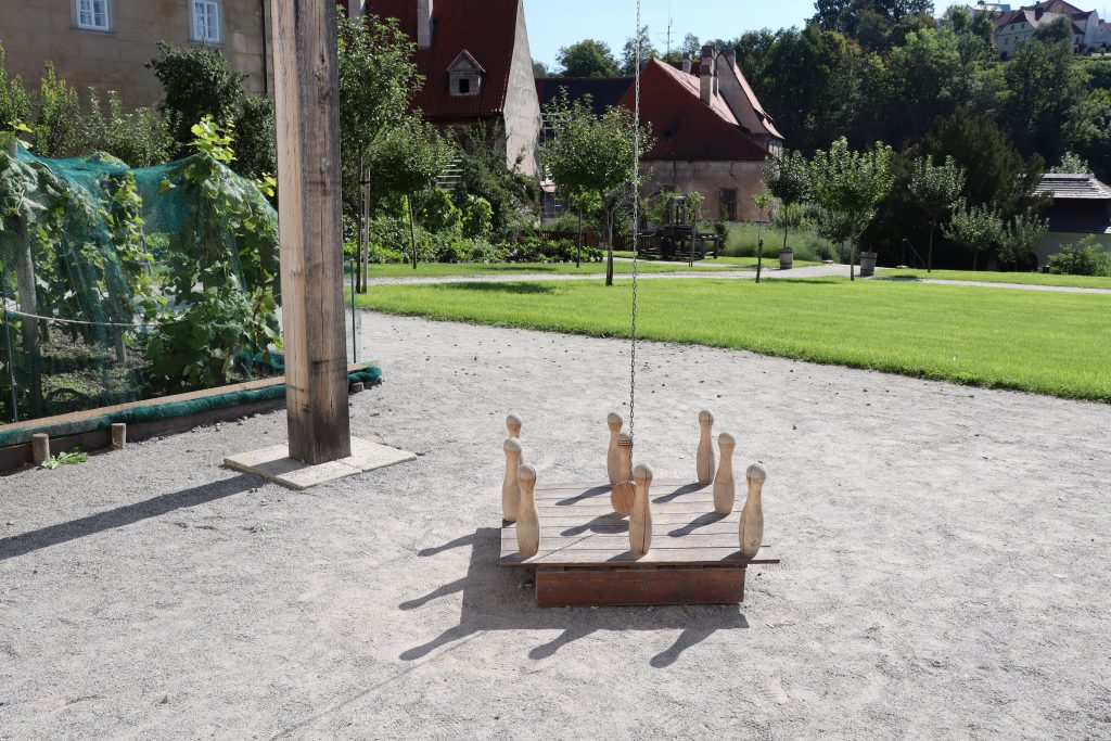 jardim do Mosteiro Minorites, Cesky Krumlov, República Tcheca
